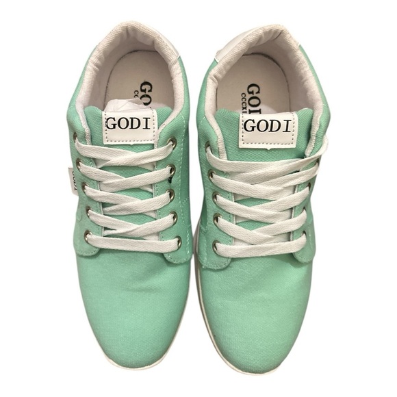 GODI CCCXIII Edsel Low Top Sneakers | Mint Green |New | Unisex - Picture 5 of 7